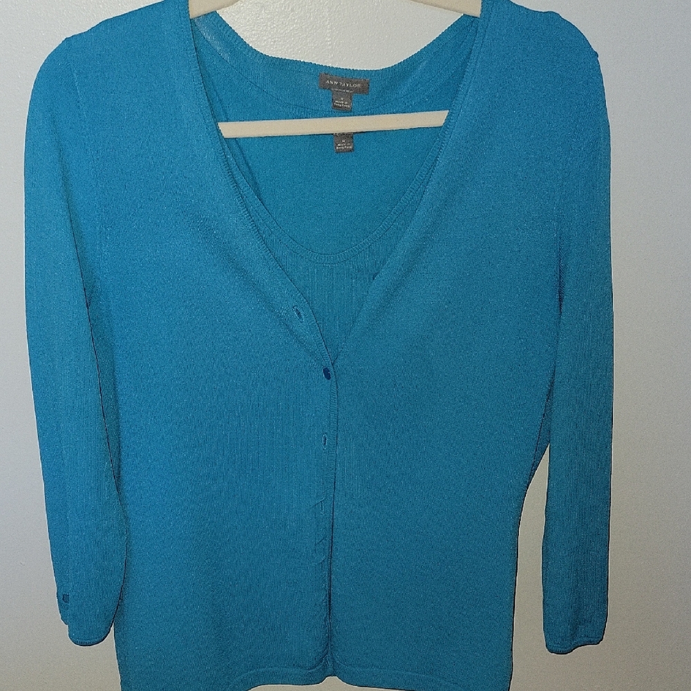 Ann Taylor Cardigan Set - Sz M